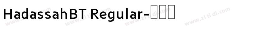 HadassahBT Regular字体转换